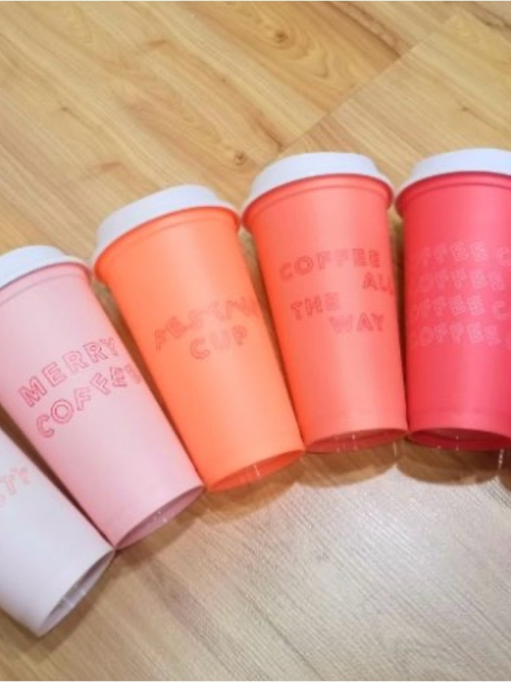 Starbucks Reusable Insulated Travel Cups Christmas Pink - Set of 6